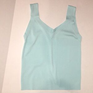 Ann Taylor Light Blue Knit Sweater Tank – Size M